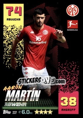 Sticker Aarón Martín - German Fussball Bundesliga 2022-2023. Match Attax - Topps