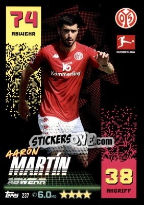 Figurina Aarón Martín - German Fussball Bundesliga 2022-2023. Match Attax - Topps