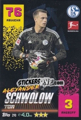 Sticker Alexander Schwolow - German Fussball Bundesliga 2022-2023. Match Attax - Topps
