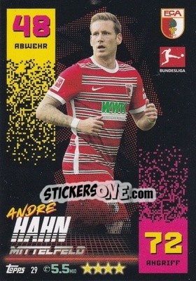 Figurina André Hahn - German Fussball Bundesliga 2022-2023. Match Attax - Topps