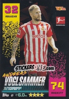Sticker Andreas Voglsammer - German Fussball Bundesliga 2022-2023. Match Attax - Topps