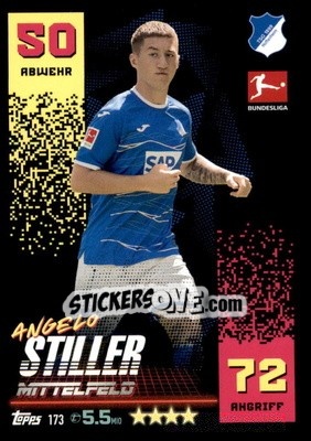 Cromo Angelo Stiller - German Fussball Bundesliga 2022-2023. Match Attax - Topps