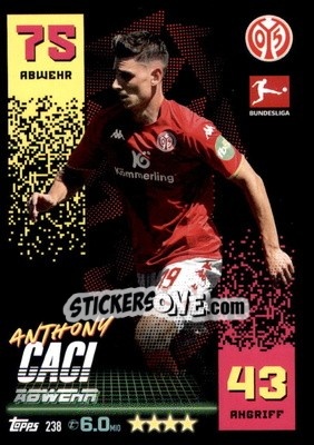 Sticker Anthony Caci - German Fussball Bundesliga 2022-2023. Match Attax - Topps