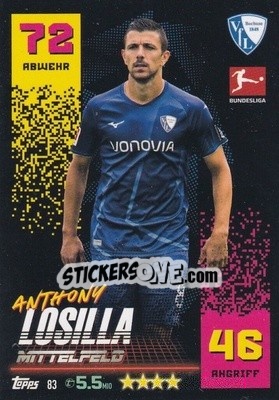 Sticker Anthony Losilla - German Fussball Bundesliga 2022-2023. Match Attax - Topps