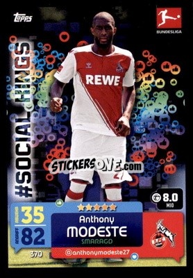 Sticker Anthony Modeste - German Fussball Bundesliga 2022-2023. Match Attax - Topps