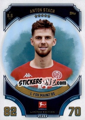 Sticker Anton Stach - German Fussball Bundesliga 2022-2023. Match Attax - Topps