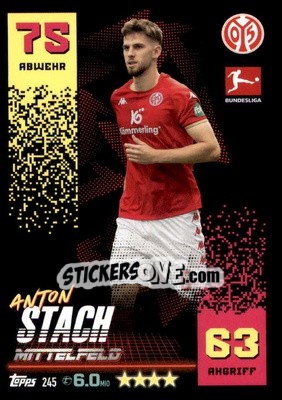 Sticker Anton Stach - German Fussball Bundesliga 2022-2023. Match Attax - Topps