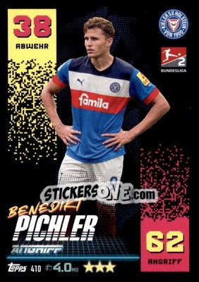 Cromo Benedikt Pichler - German Fussball Bundesliga 2022-2023. Match Attax - Topps