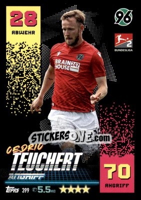 Cromo Cedric Teuchert - German Fussball Bundesliga 2022-2023. Match Attax - Topps