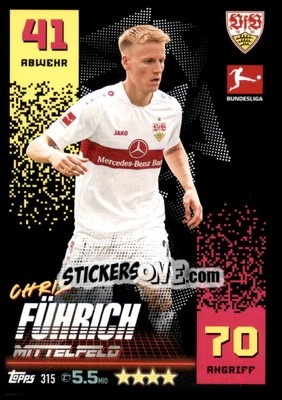 Sticker Chris Führich - German Fussball Bundesliga 2022-2023. Match Attax - Topps