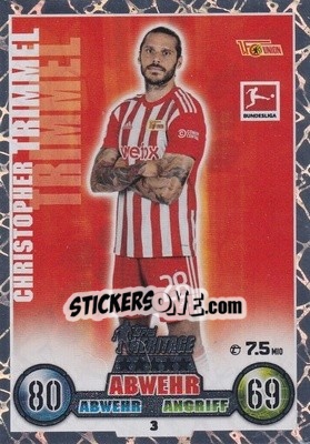 Sticker Christopher Trimmel - German Fussball Bundesliga 2022-2023. Match Attax - Topps