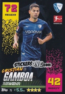Sticker Cristian Gamboa - German Fussball Bundesliga 2022-2023. Match Attax - Topps