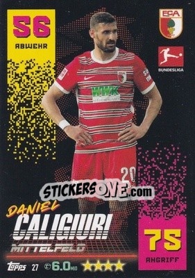Sticker Daniel Caligiuri - German Fussball Bundesliga 2022-2023. Match Attax - Topps