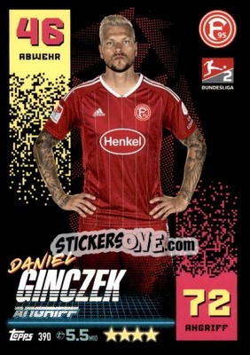 Sticker Daniel Ginczek - German Fussball Bundesliga 2022-2023. Match Attax - Topps