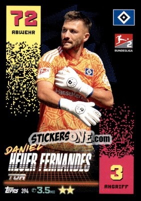 Sticker Daniel Heuer Fernandes - German Fussball Bundesliga 2022-2023. Match Attax - Topps