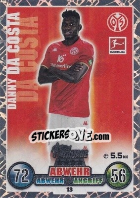 Sticker Danny da Costa - German Fussball Bundesliga 2022-2023. Match Attax - Topps