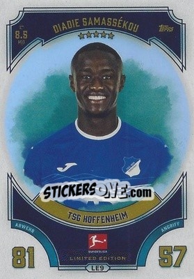 Sticker Diadie Samassékou - German Fussball Bundesliga 2022-2023. Match Attax - Topps