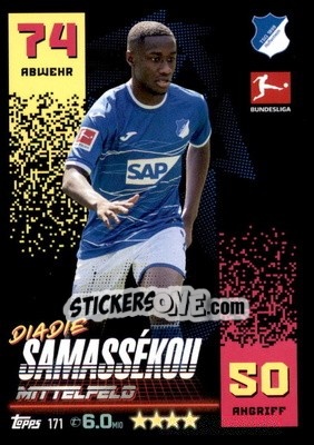 Sticker Diadie Samassékou - German Fussball Bundesliga 2022-2023. Match Attax - Topps