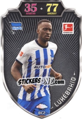 Sticker Dodi Lukébakio - German Fussball Bundesliga 2022-2023. Match Attax - Topps