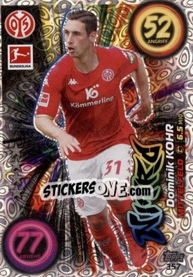 Sticker Dominik Kohr - German Fussball Bundesliga 2022-2023. Match Attax - Topps