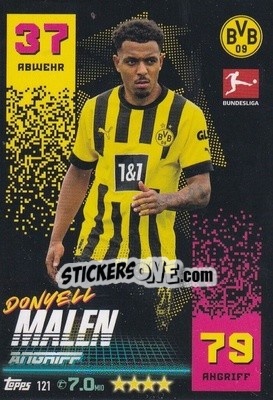 Cromo Donyell Malen - German Fussball Bundesliga 2022-2023. Match Attax - Topps