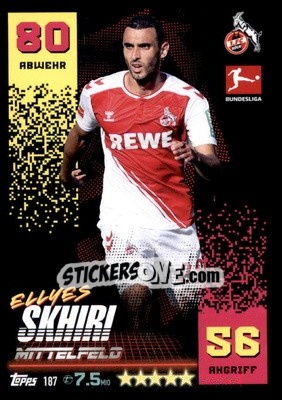 Sticker Ellyes Skhiri - German Fussball Bundesliga 2022-2023. Match Attax - Topps