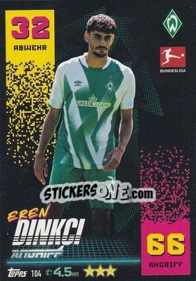 Cromo Eren Dinkçi - German Fussball Bundesliga 2022-2023. Match Attax - Topps