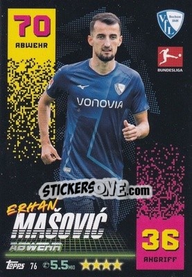 Sticker Erhan Mašović - German Fussball Bundesliga 2022-2023. Match Attax - Topps