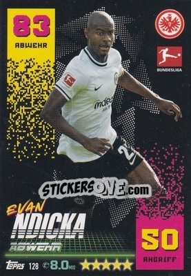 Sticker Evan Ndicka - German Fussball Bundesliga 2022-2023. Match Attax - Topps