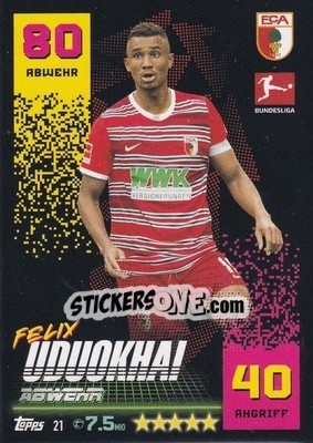 Cromo Felix Uduokhai - German Fussball Bundesliga 2022-2023. Match Attax - Topps