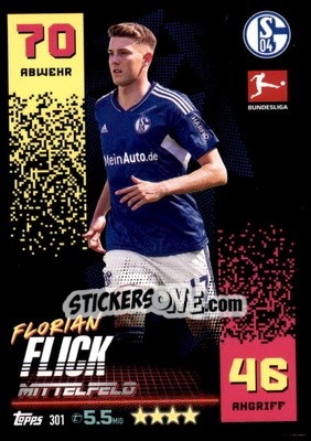 Sticker Florian Flick - German Fussball Bundesliga 2022-2023. Match Attax - Topps