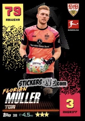 Figurina Florian Müller - German Fussball Bundesliga 2022-2023. Match Attax - Topps