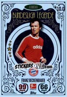 Sticker Franz Beckenbauer - German Fussball Bundesliga 2022-2023. Match Attax - Topps