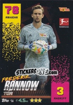 Figurina Frederik Rønnow - German Fussball Bundesliga 2022-2023. Match Attax - Topps