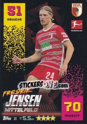 Figurina Fredrik Jensen - German Fussball Bundesliga 2022-2023. Match Attax - Topps