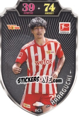 Sticker Genki Haraguchi - German Fussball Bundesliga 2022-2023. Match Attax n. BC3 - Topps
