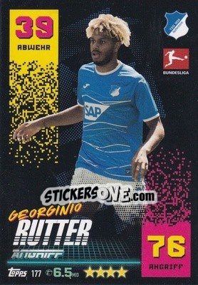 Sticker Georginio Rutter - German Fussball Bundesliga 2022-2023. Match Attax - Topps