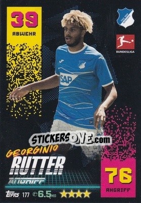 Figurina Georginio Rutter - German Fussball Bundesliga 2022-2023. Match Attax - Topps