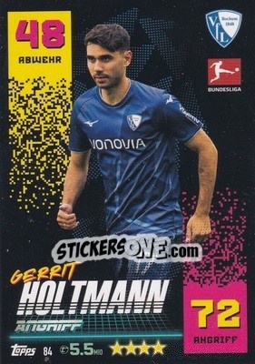 Sticker Gerrit Holtmann - German Fussball Bundesliga 2022-2023. Match Attax - Topps