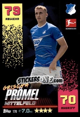 Sticker Grischa Prömel - German Fussball Bundesliga 2022-2023. Match Attax - Topps