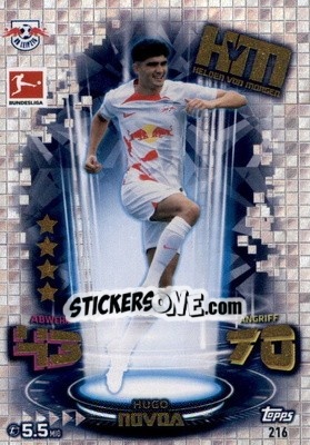 Sticker Hugo Novoa - German Fussball Bundesliga 2022-2023. Match Attax - Topps