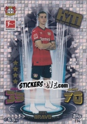 Sticker Iker Bravo - German Fussball Bundesliga 2022-2023. Match Attax - Topps