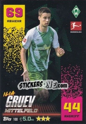 Cromo Ilia Gruev - German Fussball Bundesliga 2022-2023. Match Attax - Topps