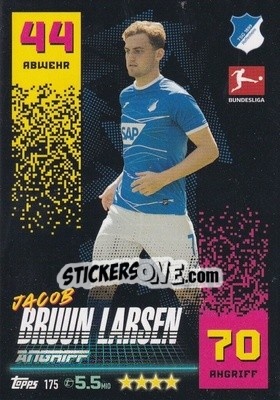 Cromo Jacob Bruun Larsen - German Fussball Bundesliga 2022-2023. Match Attax - Topps