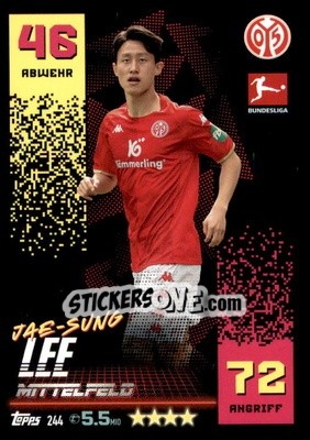 Sticker Jae-Sung Lee - German Fussball Bundesliga 2022-2023. Match Attax - Topps