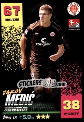 Sticker Jakov Medić - German Fussball Bundesliga 2022-2023. Match Attax - Topps