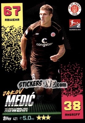 Figurina Jakov Medić - German Fussball Bundesliga 2022-2023. Match Attax - Topps