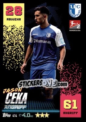 Cromo Jason Ceka - German Fussball Bundesliga 2022-2023. Match Attax - Topps