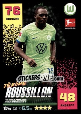 Sticker Jérôme Roussillon - German Fussball Bundesliga 2022-2023. Match Attax - Topps
