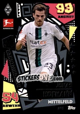 Sticker Jonas Hofmann - German Fussball Bundesliga 2022-2023. Match Attax - Topps